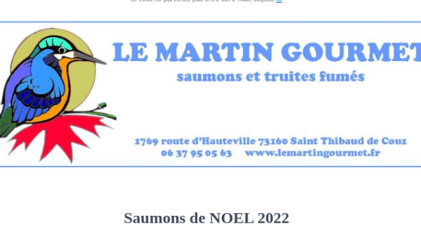 Commande saumons de Noël 2022 / Vente de filets de saumon pour l'association